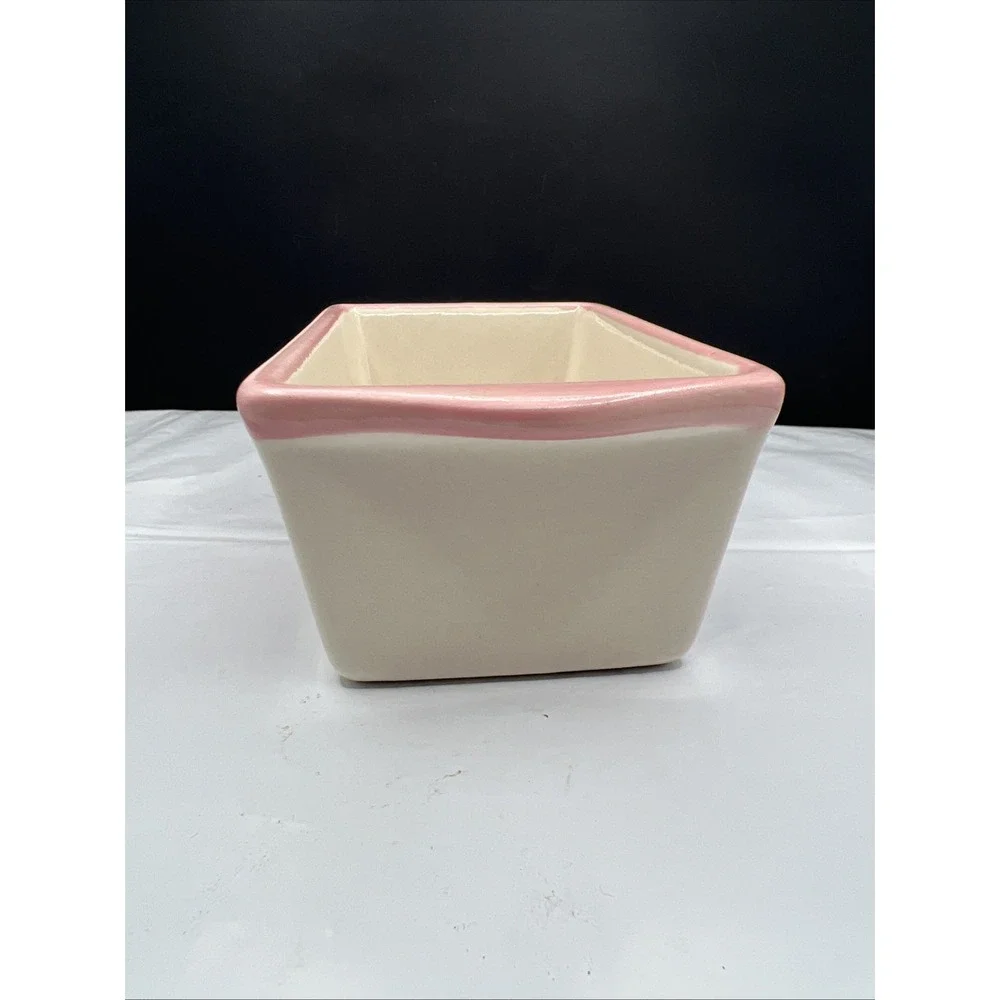 Nantucket Ceramic Mini Loaf Pan Christmas Gingerbread Man Candy Cupcake Baker